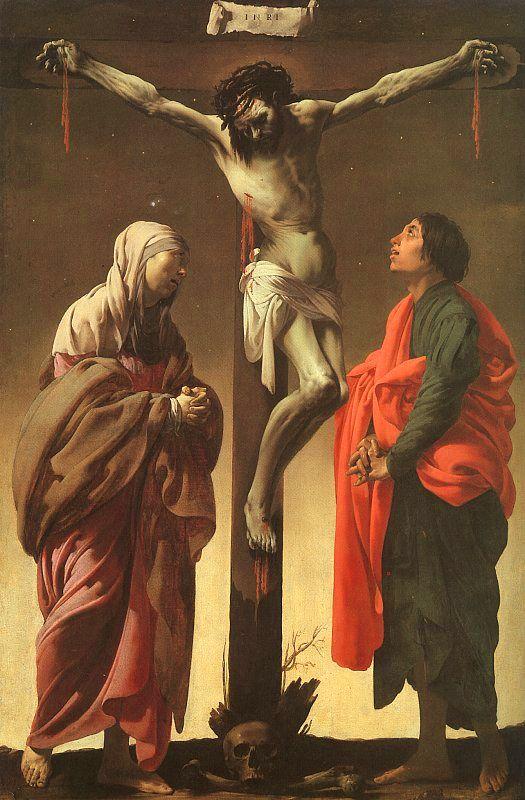 Hendrick Terbrugghen The Crucifixion with the Virgin and St.John oil painting image